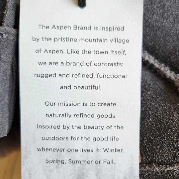 NEW ASPEN Ladies Suede Real Sheepskin Booties. Color- Charcoal, Size 7-8 - Picture 6 of 13